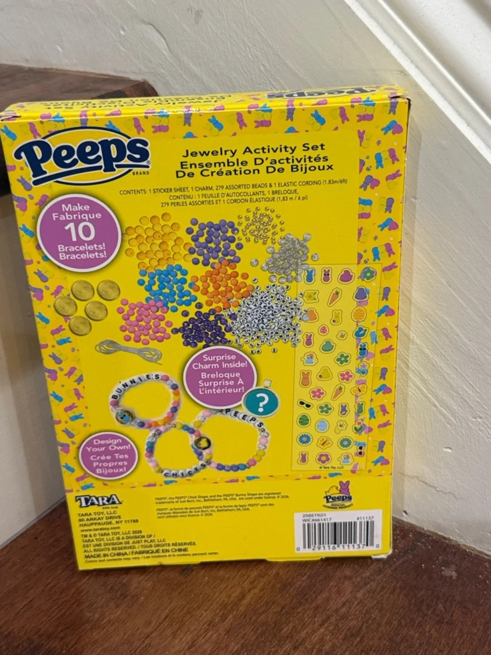 NWT Peeps Jewelry Activity Set - Yellow Bead Bracelet Kit